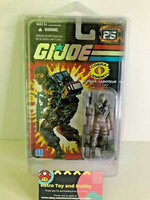 GI JOE ARAH FIREFLY Cobra FOIL CARD Vintage 25th Anniversary HASBRO MOC  