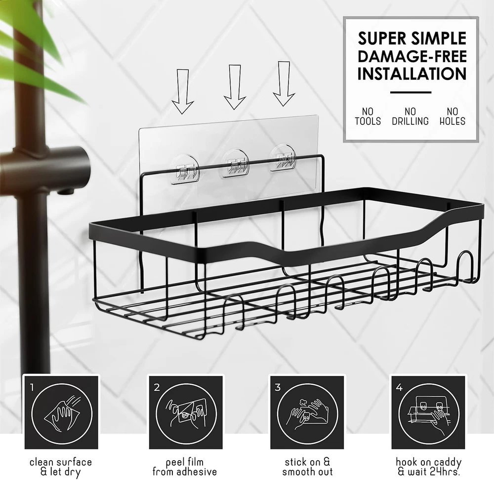 25-Piece Bathroom Accessory Set with Shower Caddy and Essentials