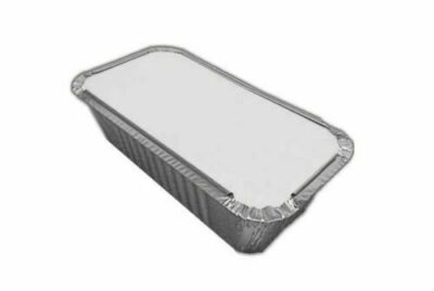 No6a Aluminium Foil Takeaway Containers With Lids - For Hot Food, Chinese, Indian Meals