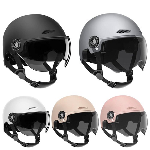 Casco Scooter per Veicoli Elettrici, Casco Moto Aperto con Visiera Pieghevole!~ - Foto 1 di 20