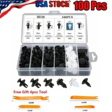 For Chevy GM 100 x Box Set Bumper Fender Liner Push Type Retainer Clips 6 sizes