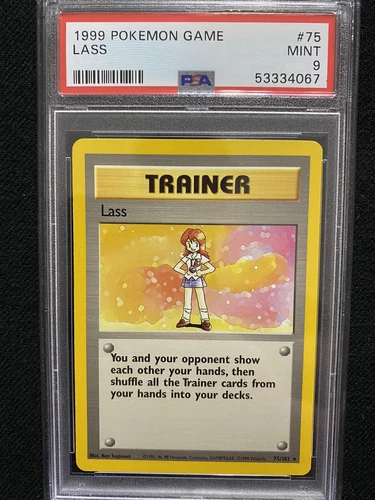 1999 Pokemon Base Set Lass 75/102 PSA 9 Mint