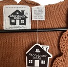 NEW NWT Vintage Storybook Knits Brown “Floral Shrug” 2x SS Sweater Gift Holiday — photo 2