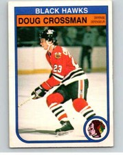 1982-83 O-Pee-Chee #63 Doug Crossman  RC Rookie Chicago Blackhawks V57540