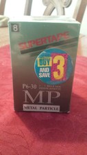 Supertape 8mm ProMP VideoTape Cassette 30 and 60 min P6-30 3 pack SEALED