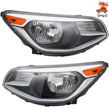 1 Pair Headlight For 2014-2019 Kia Soul Halogen Chrome Headlamps Leftright Side