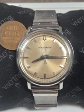 Working Vintage 1965 Bulova Accutron 214 Mens Tuning Fork Watch G3D