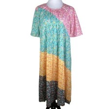 Made With Love Floral Pleated Flowy Midi Dress with Pockets Women's Small NEW