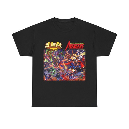 JLA Avengers T-Shirt - DC Comics/Marvel Team-Up - Classic George Perez Art - Picture 15 of 91