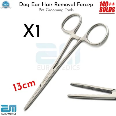 MEDENTRA MANUFACTURING PK Dog Cat Ear Hair Removal Tweezers Pet Grooming Ear Hair Trimmer Plucking Forceps