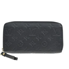 LOUIS VUITTON LV Zippy Long Wallet Monogram Empreinte Black M61864 64EG121
