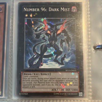 Konami Yu-Gi-Oh! Number 96: Dark Mist Star Pack 2013 Starfoil Holo SP13-EN031 EN
