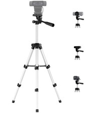 Tripod for Webcam, 25.6'' Webcam Stand Compatible with 51'', Black