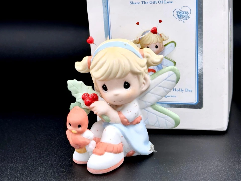 Figura Precious Moments Hug 'n' Cuddle Bugs - Hada Girl con Ladybug Friend Foto 4 de 4