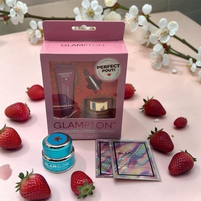 Glampton Strawberry Lip Peptide Serum, Overnight Lip Mask & Glamglow ThirstyMud