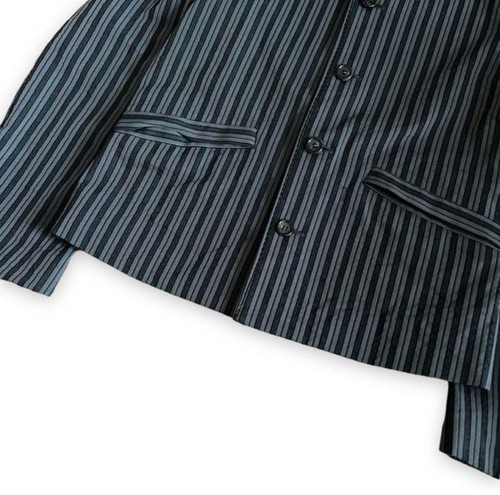 Comme Des Garcons Hompleus 99AW Blouson Stripe Gray Polyester M Used - Picture 4 of 8