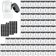 75-Pack 4oz BPA-Free Travel Containers with Lids, Leakproof for Cosmetics & More