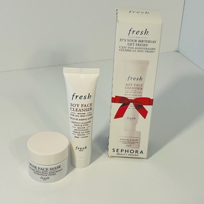 Fresh Soy Face Cleanser & Rose Face Mask Sephora Beauty Insider Gift Set
