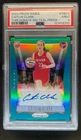 2024 Panini WNBA Prizm Caitlin Clark Throwback Signatures RC Teal Auto /35 PSA 9