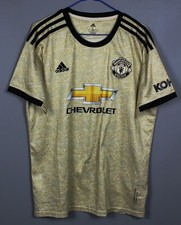 MANCHESTER UNITED 2019/2020 AWAY FOOTBALL SHIRT SOCCER JERSEY SIZE L