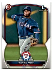 2023 Bowman #BP-44 Andres Mesa Prospects Texas Rangers