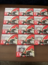 MAXELL 13 UR60 Audio Cassette Tapes 60 Minute 90M New Sealed Normal Bias