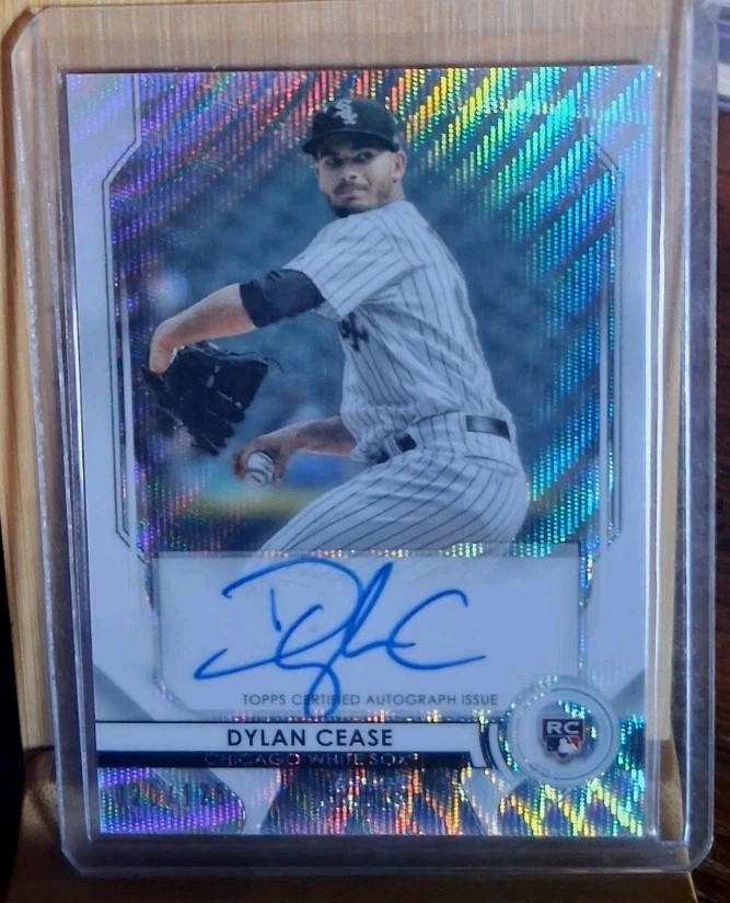 Dylan Cease 2020 Topps Chrome & Bowman Sterling Wave Refractor Auto #'d 120/125