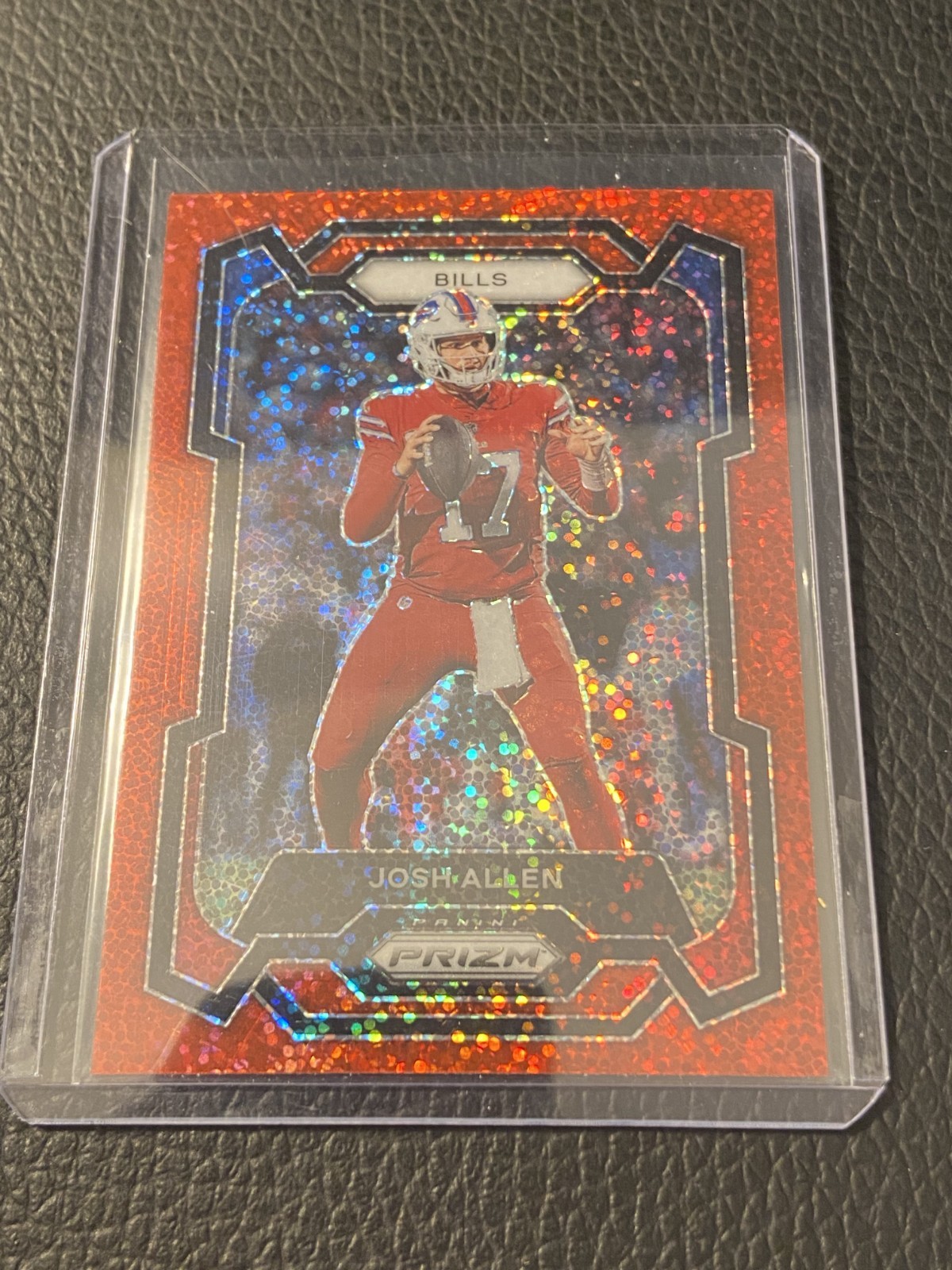 2023 Panini Prizm Josh Allen Red Sparkle SP #32 A