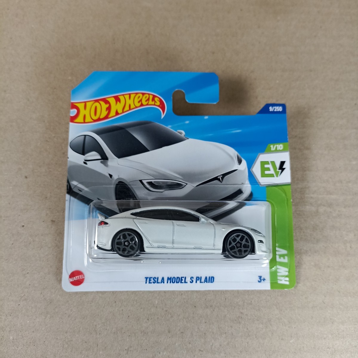 Hot Wheels 2025 Tesla Model S Plaid White Short Card | eBay
