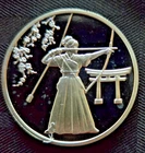 2019 SatosanMetals Kyudo 1oz. Silver Heidi Wastweet/Sandra Deiana [s/n 0169]