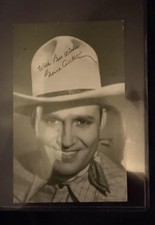 Gene Autry Arcade Card Postcard Western Movie Star