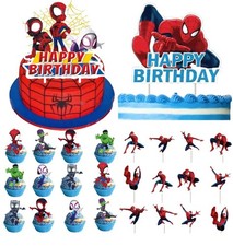 Spiderman Tortenaufleger Spidey Cupcake Toppe...