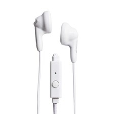 Magnavox White MHP4820M-WH 3.5mm Connector Silicone Stereo Earbuds with