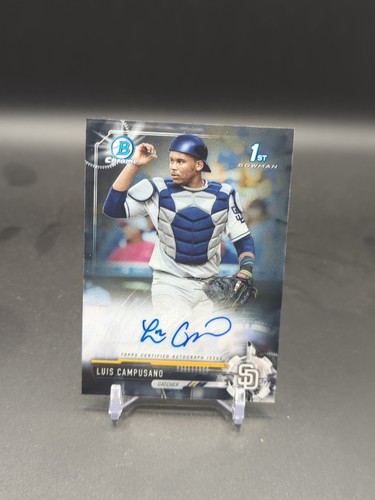 Luis Campusano #CDA-LC 2017 Bowman Draft Chrome Picks Autographs card