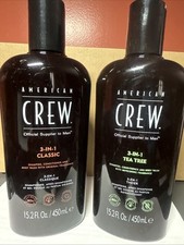 American Crew Classic 3-in-1 Shampoo, Conditioner  Body Wash, 15.2 Oz YOU CHOSE