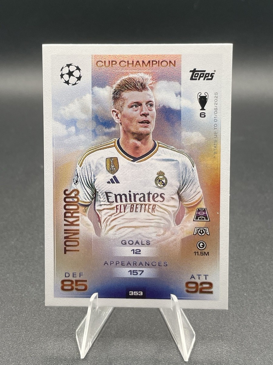 Toni Kroos Cup Champion Topps Match Attax 2025/2026 Real Madrid 25