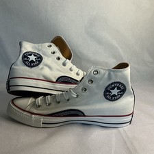 Image of Converse Trainers High Top Size 11 Chuck Taylor White Navy Pumps Sneaker New Box