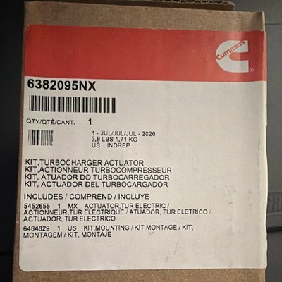 Genuine Cummins 6382095NX Turbo Actuator ISC 8.3L ISL 8.9L 24V OEM