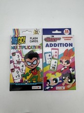 Powerpuff Girls addition Flash cards Teen Titans Multiplication Cards Robin