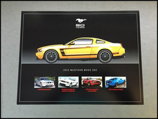 2012 Ford Mustang Boss 302  1-page Car Brochu...
