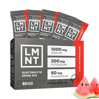 LMNT Zero Sugar Electrolytes   Wassermelonensalz | Getränkemischung | 30 Stü