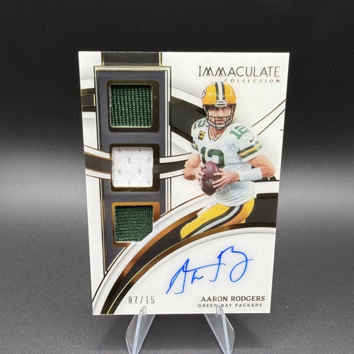 Aaron Rodgers 2022 Panini Immaculate Patch Auto #IPC-ARO Packers /15