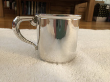 Sterling Silver SS Baby Cup With Handle