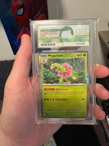 ACE 10   - Meganium - 001 - Promo - Pokemon - Staff Prerelease Mega Evolution