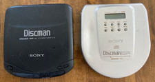 Pair of Sony Discman--FOR PARTS--Mega Bass D-131  ESP2 Model D-E805