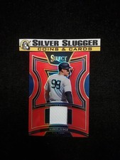 2025 Aaron Judge Panini Select Swatches Jersey Patch Red Prizm /99 NY Yankees
