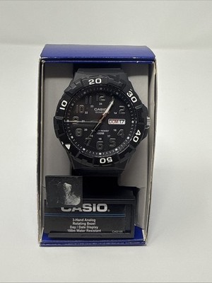 Casio Men's Black & White Classic Analogue Quartz Watch MRW-210H-1AKC