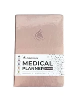 Clever Fox Medical Planner Wellness Journal Health Diary Rose Gold 12 Month