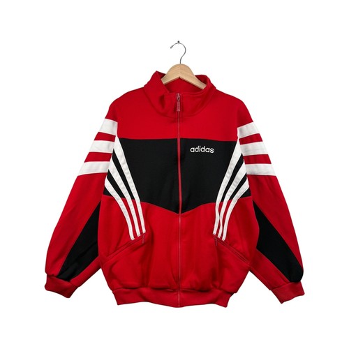 Vintage Adidas Tuspo Ziegenhain Full Zip Soccer Track Jacket Red Mens XL