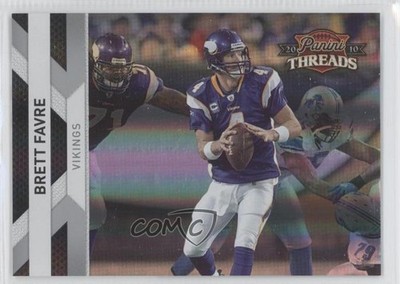 2010 Panini Threads Silver Century Proof 79/250 Brett Favre #81 HOF 0a8